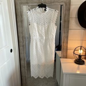 Lace sheath cocktail dress